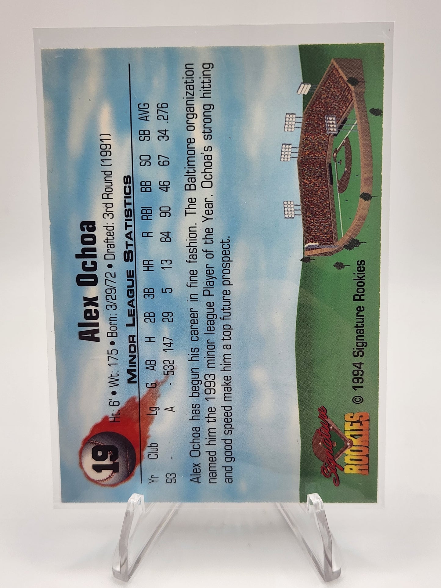 Alex Ochoa Rookie Auto